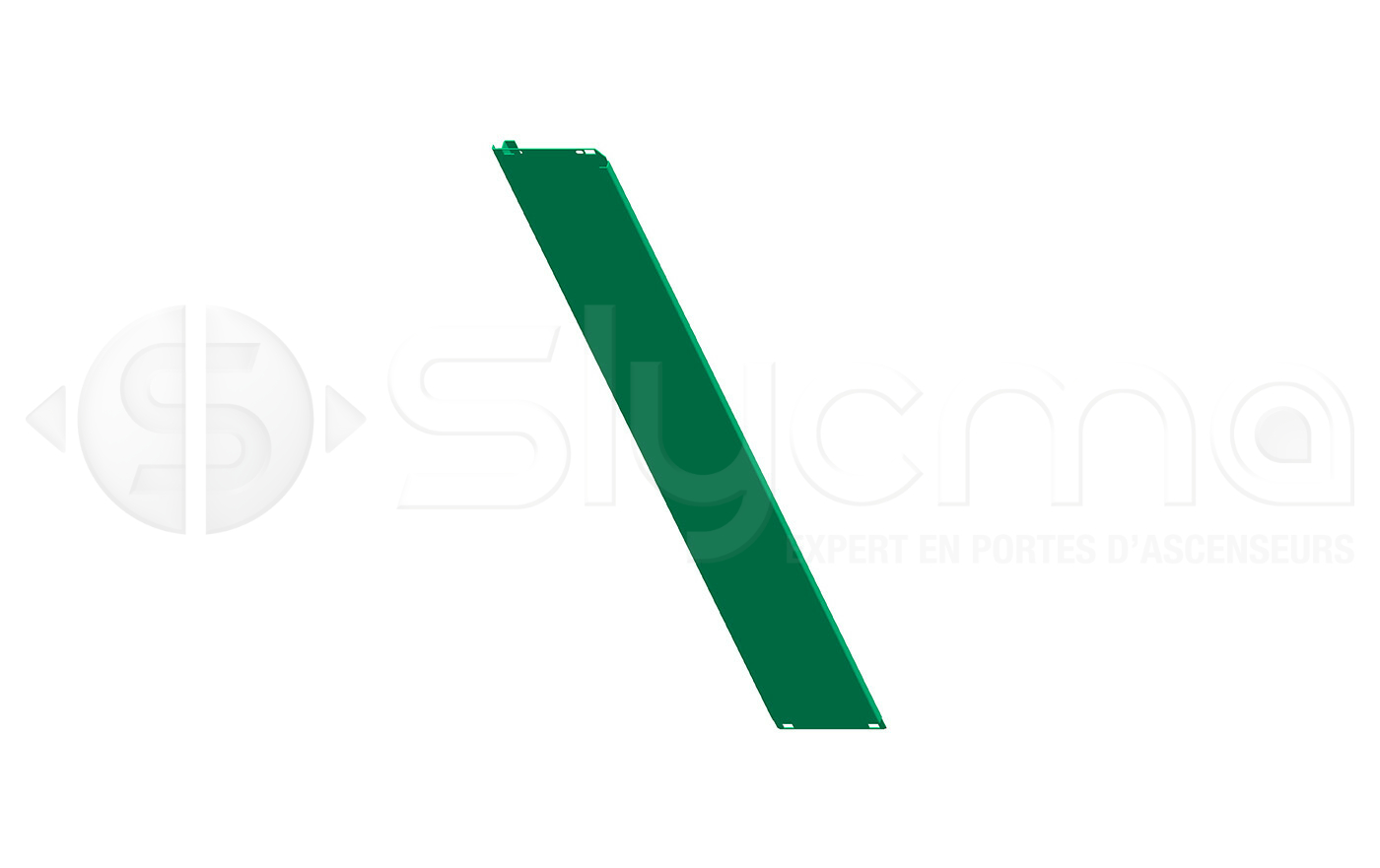 Vantail rapide droit porte palière et cabine POLYGAM 6VOC - PL 1900mm ...