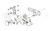 Ensemble crochet verrouillage universel droit n° 13 
